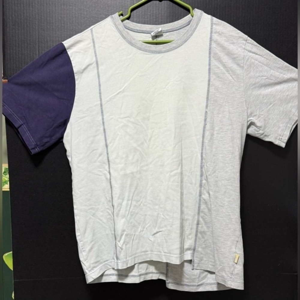 🏜️Urban Outfitters ColorBlock Uneven Hemline Heavy T-shirt